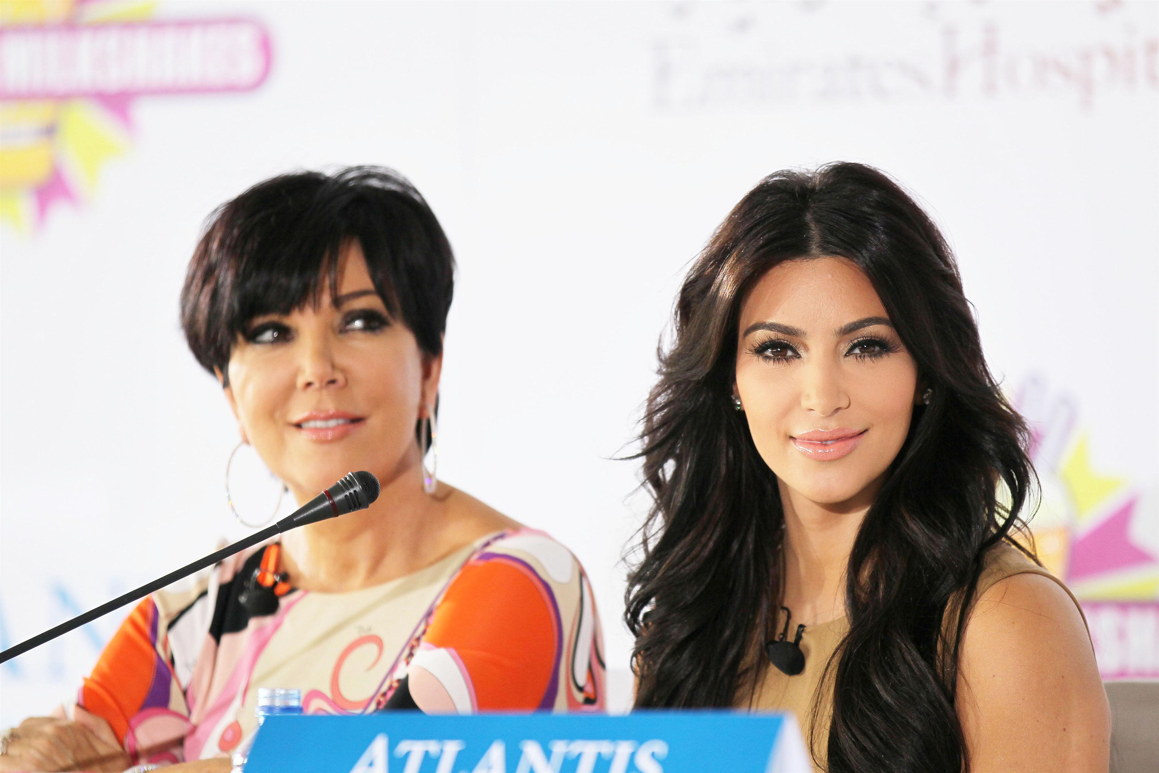 Kim Kardashian and Kris Jenner at the press conference for the launch of Millions Of Milkshakes | Picture 101750